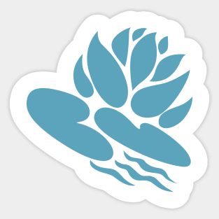 G1 July Water Lily symbol Sticker